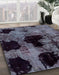 Machine Washable Abstract Black Rug in a Family Room, wshabs2065