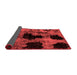 Abstract Red Modern Area Rugs