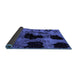 Sideview of Abstract Blue Modern Rug, abs2065blu