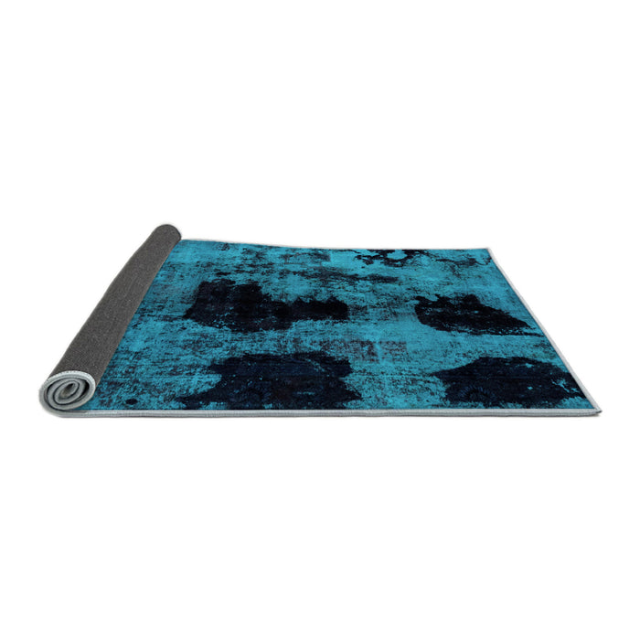Sideview of Abstract Light Blue Modern Rug, abs2065lblu