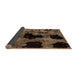 Sideview of Abstract Brown Modern Rug, abs2065brn