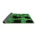 Sideview of Abstract Green Modern Rug, abs2065grn