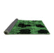 Sideview of Abstract Emerald Green Modern Rug, abs2065emgrn