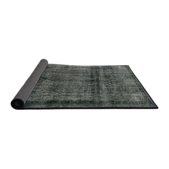Sideview of Abstract Light Black Modern Rug, abs2066