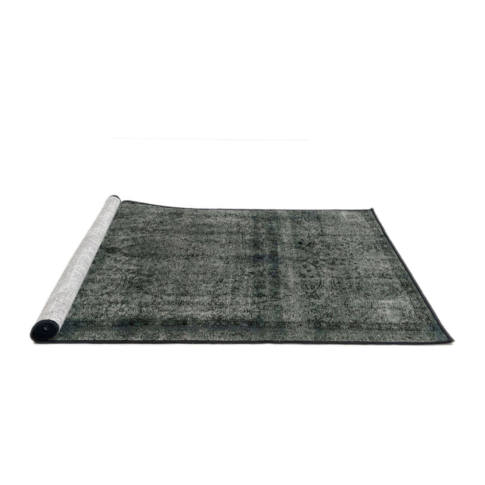 Sideview of Machine Washable Abstract Light Black Rug, wshabs2066