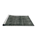 Sideview of Machine Washable Abstract Light Black Rug, wshabs2066