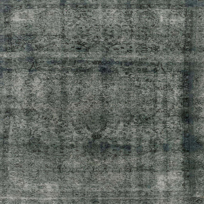 Square Abstract Light Black Modern Rug, abs2066