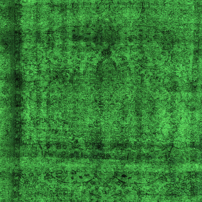 Machine Washable Abstract Green Modern Area Rugs, wshabs2066grn