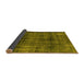 Sideview of Abstract Yellow Modern Rug, abs2066yw