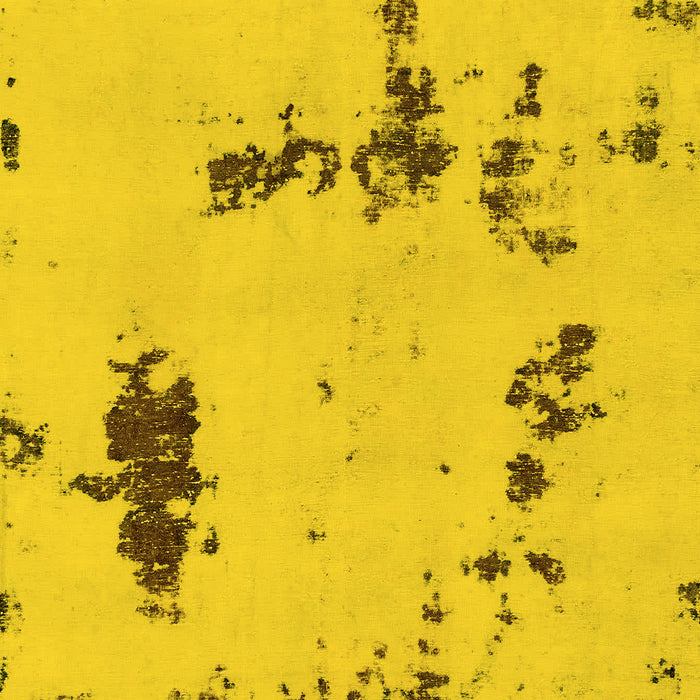 Machine Washable Abstract Yellow Modern Rug, wshabs2067yw