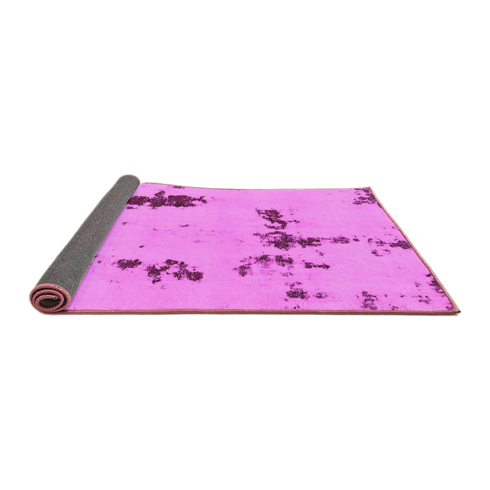 Sideview of Abstract Pink Modern Rug, abs2067pnk