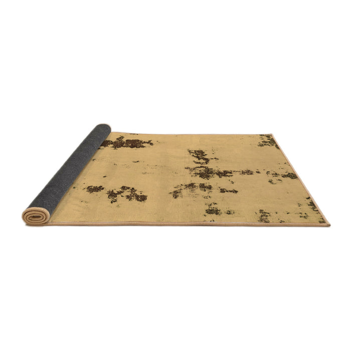 Sideview of Abstract Brown Modern Rug, abs2067brn