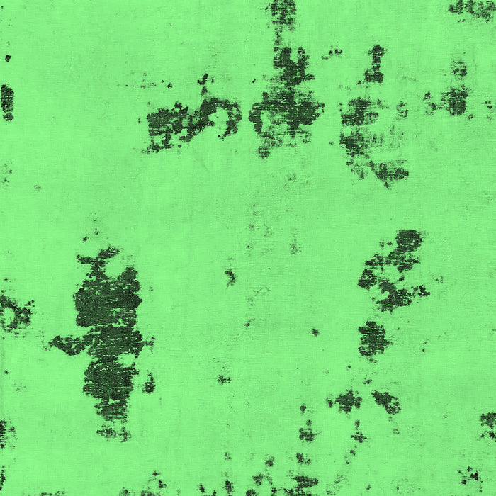 Machine Washable Abstract Emerald Green Modern Area Rugs, wshabs2067emgrn