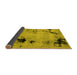 Sideview of Abstract Yellow Modern Rug, abs2068yw