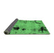 Sideview of Abstract Emerald Green Modern Rug, abs2068emgrn