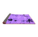 Sideview of Abstract Purple Modern Rug, abs2068pur