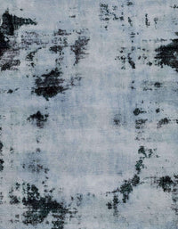 Machine Washable Abstract Blue Gray Rug, wshabs2068