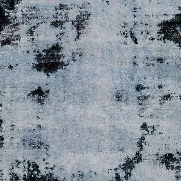 Machine Washable Abstract Blue Gray Rug, wshabs2068