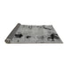 Sideview of Abstract Gray Modern Rug, abs2068gry