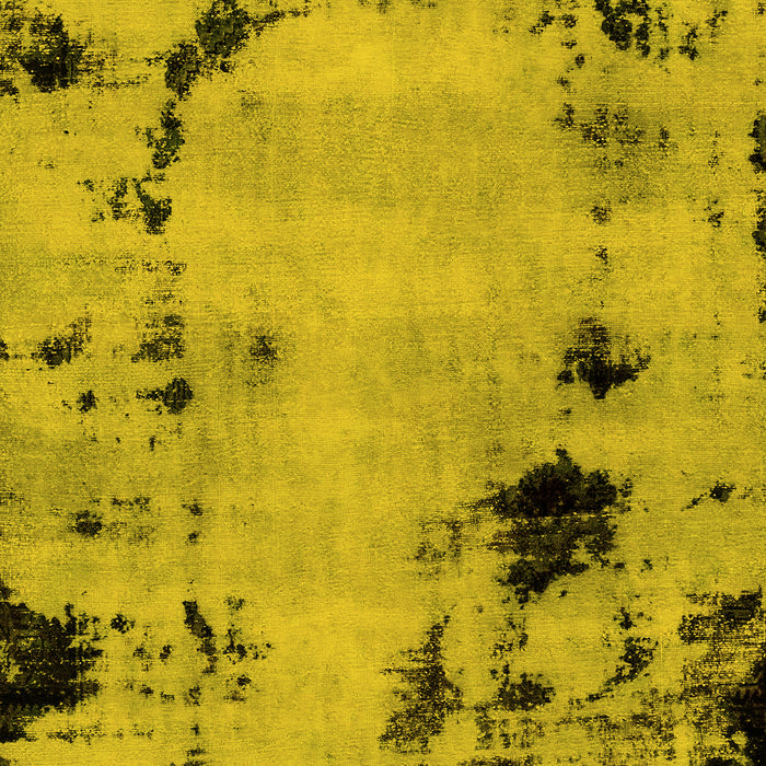 Machine Washable Abstract Yellow Modern Rug, wshabs2068yw