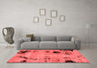 Modern Red Washable Rugs