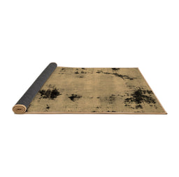 Sideview of Abstract Brown Modern Rug, abs2068brn