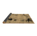 Sideview of Abstract Brown Modern Rug, abs2068brn