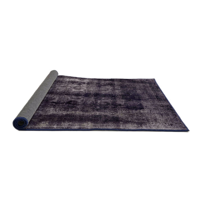 Sideview of Abstract Charcoal Black Modern Rug, abs2069