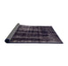 Sideview of Abstract Charcoal Black Modern Rug, abs2069