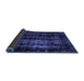 Sideview of Abstract Blue Modern Rug, abs2069blu