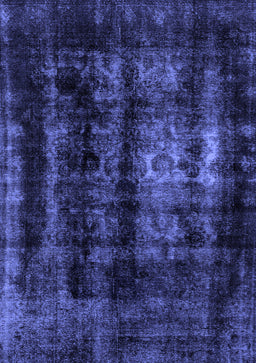 Abstract Blue Modern Rug, abs2069blu