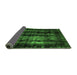 Sideview of Abstract Green Modern Rug, abs2069grn