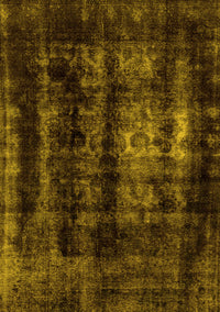 Abstract Yellow Modern Rug, abs2069yw