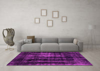 Machine Washable Abstract Pink Modern Rug, wshabs2069pnk