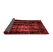 Abstract Red Modern Area Rugs