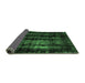 Sideview of Abstract Emerald Green Modern Rug, abs2069emgrn