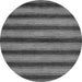 Round Machine Washable Abstract Gray Modern Rug, wshabs206gry