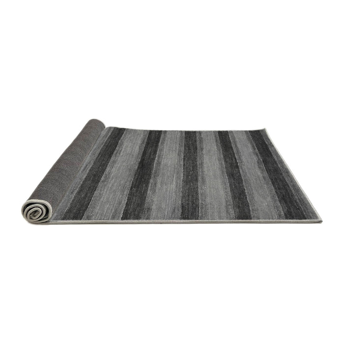 Sideview of Abstract Gray Modern Rug, abs206gry