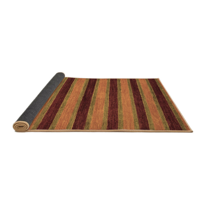Sideview of Abstract Brown Modern Rug, abs206brn