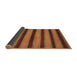 Sideview of Abstract Brown Modern Rug, abs206brn