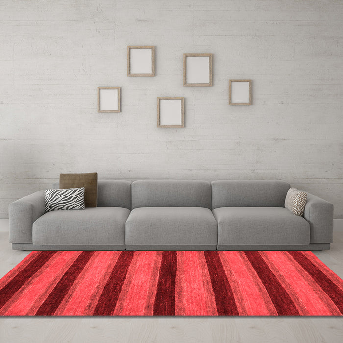 Modern Red Washable Rugs