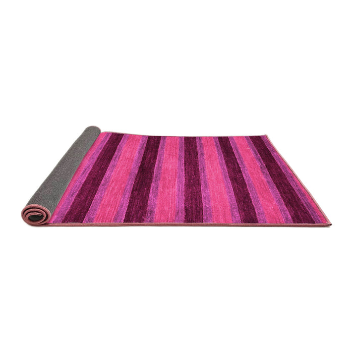 Sideview of Abstract Pink Modern Rug, abs206pnk