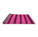 Sideview of Abstract Pink Modern Rug, abs206pnk