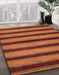 Abstract Sedona Brown Modern Rug in Family Room, abs206