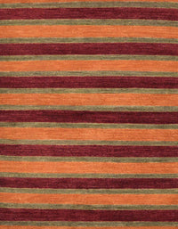 Machine Washable Abstract Sedona Brown Rug, wshabs206