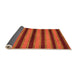 Sideview of Abstract Orange Modern Rug, abs206org