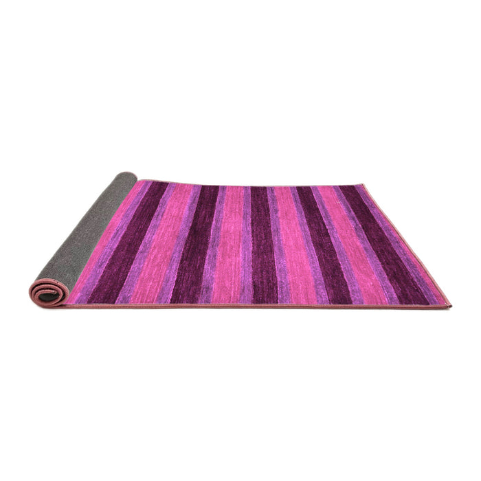 Sideview of Abstract Purple Modern Rug, abs206pur