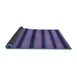 Sideview of Abstract Blue Modern Rug, abs206blu