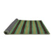 Sideview of Abstract Turquoise Modern Rug, abs206turq