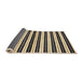 Sideview of Abstract Black Modern Rug, abs207